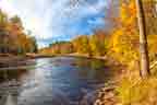 The Lackawaxn river inthe fall