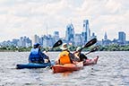 Kayaking Toward Philadelphia